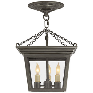 Semi Flush Cornice Three Light Semi-Flush Mount