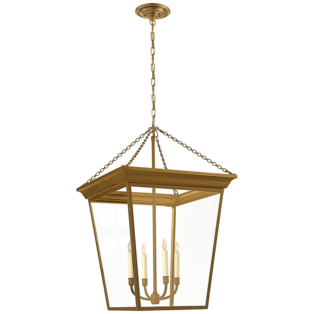 Visual Comfort Signature Canada - SL 5872HAB - Four Light Lantern - Cornice - Hand-Rubbed Antique Brass