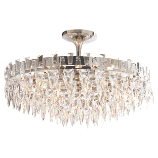 Visual Comfort Signature Canada - SN 4001PN - Ten Light Flush Mount - Trillion - Polished Nickel