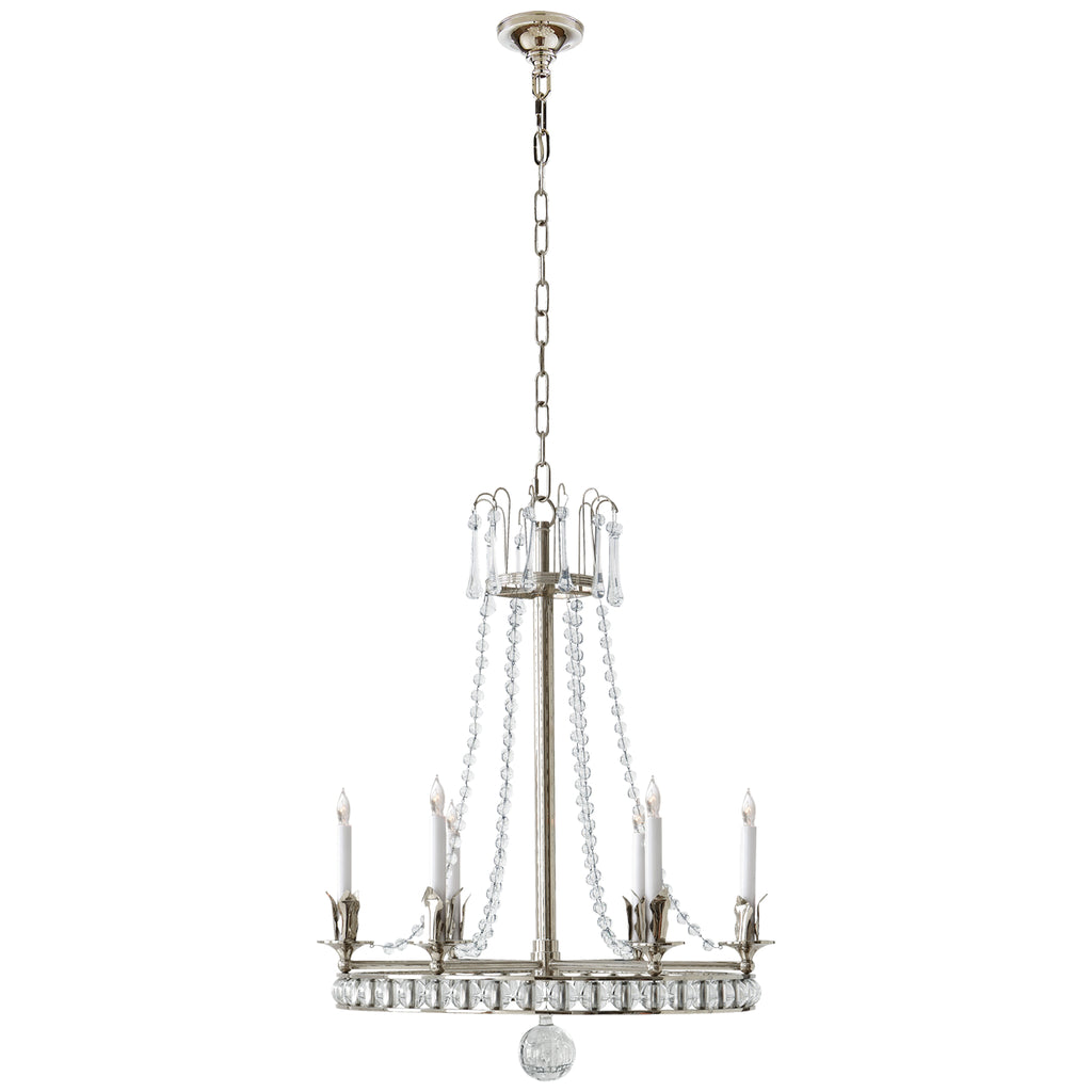 Visual Comfort Signature Canada - SN 5107PN - Six Light Chandelier - Regency - Polished Nickel