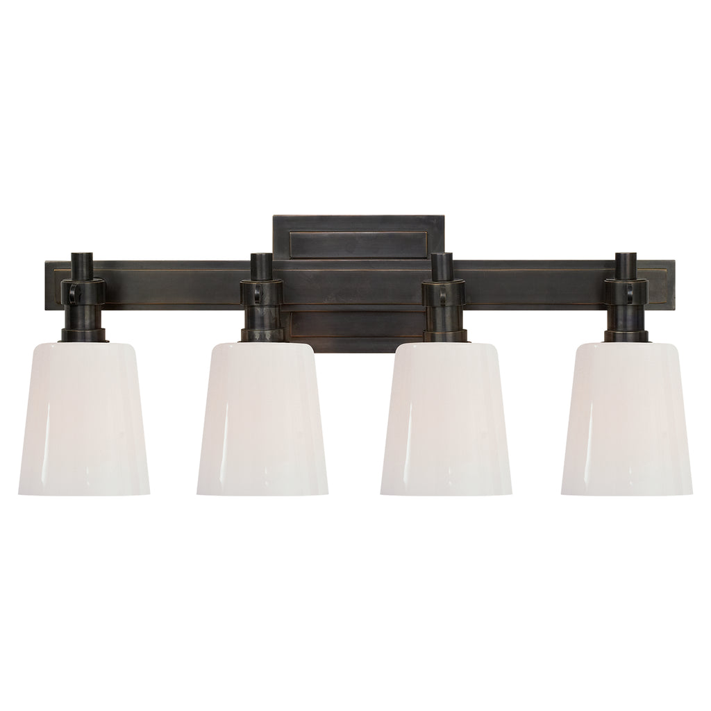 Visual Comfort Signature Canada - TOB 2153BZ-WG - Four Light Bath Sconce - Bryant Bath - Bronze