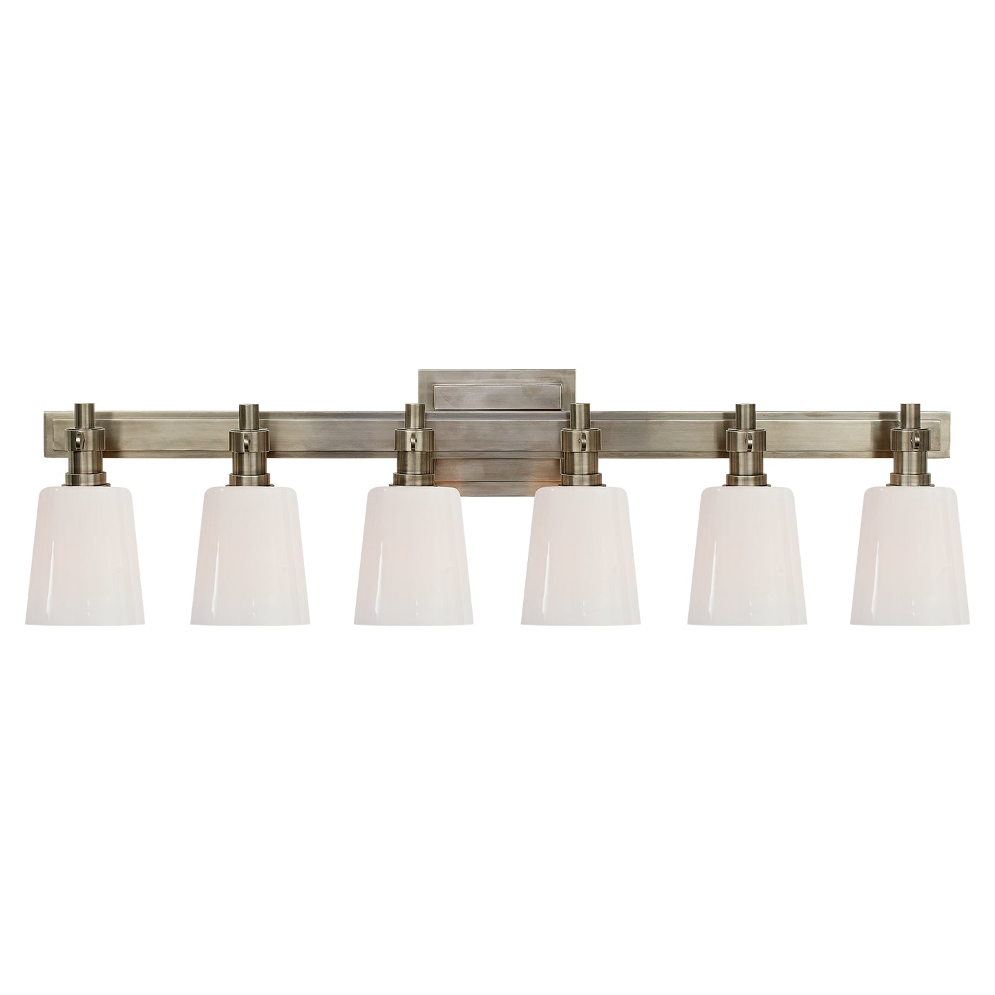 Visual Comfort Signature Canada - TOB 2154AN-WG - Six Light Linear Bath Sconce - Bryant Bath - Antique Nickel