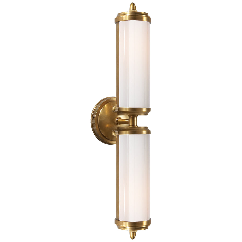 Visual Comfort Signature Canada - TOB 2207HAB-WG - Two Light Bath Sconce - Merchant - Hand-Rubbed Antique Brass