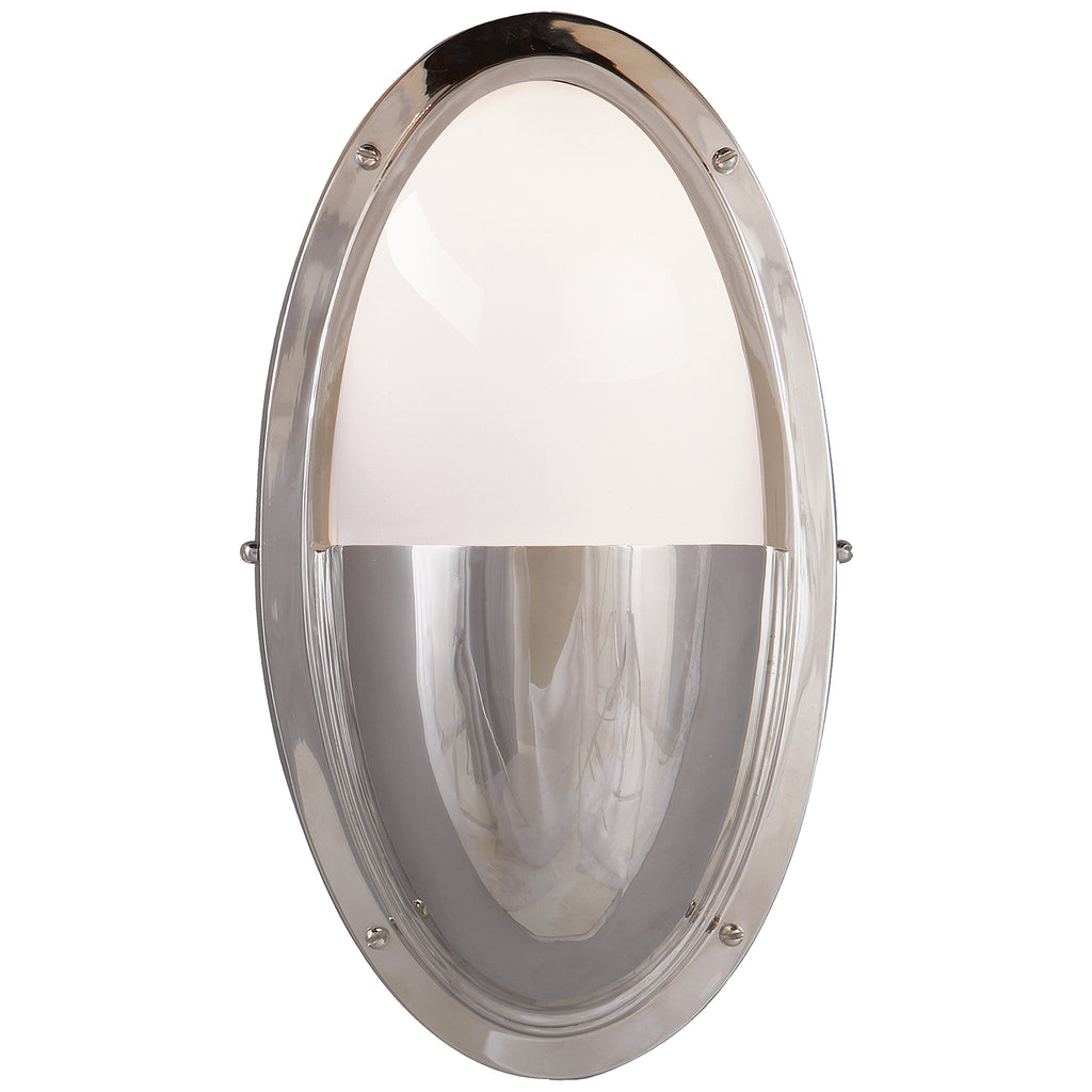 Visual Comfort Signature Canada - TOB 2209PN-WG - One Light Wall Sconce - Pelham - Polished Nickel