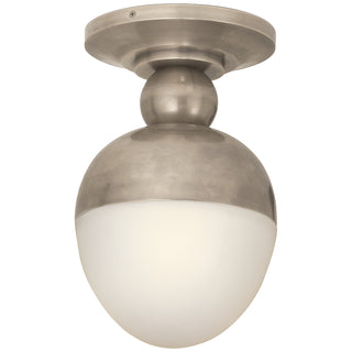 Visual Comfort Signature Canada - TOB 4006AN-WG - One Light Flush Mount - Clark - Antique Nickel