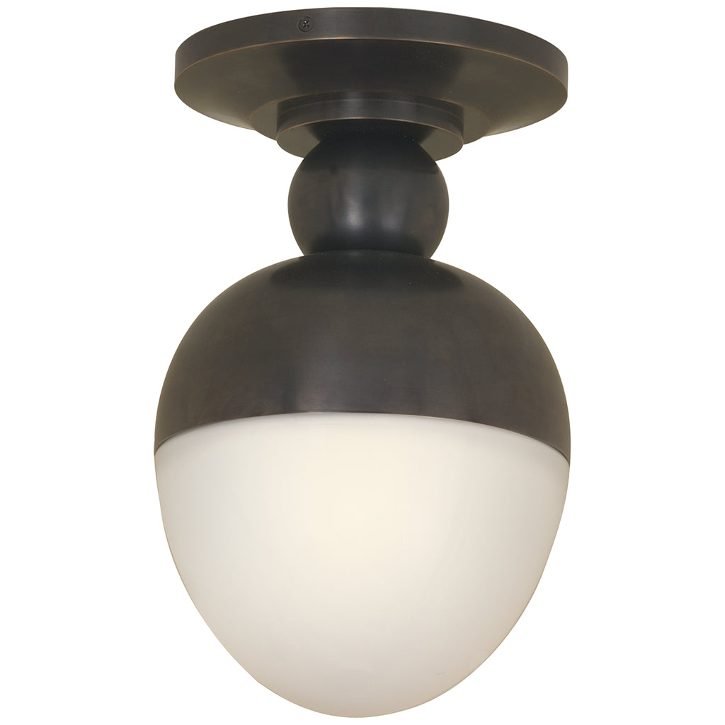 Visual Comfort Signature Canada - TOB 4006BZ-WG - One Light Flush Mount - Clark - Bronze
