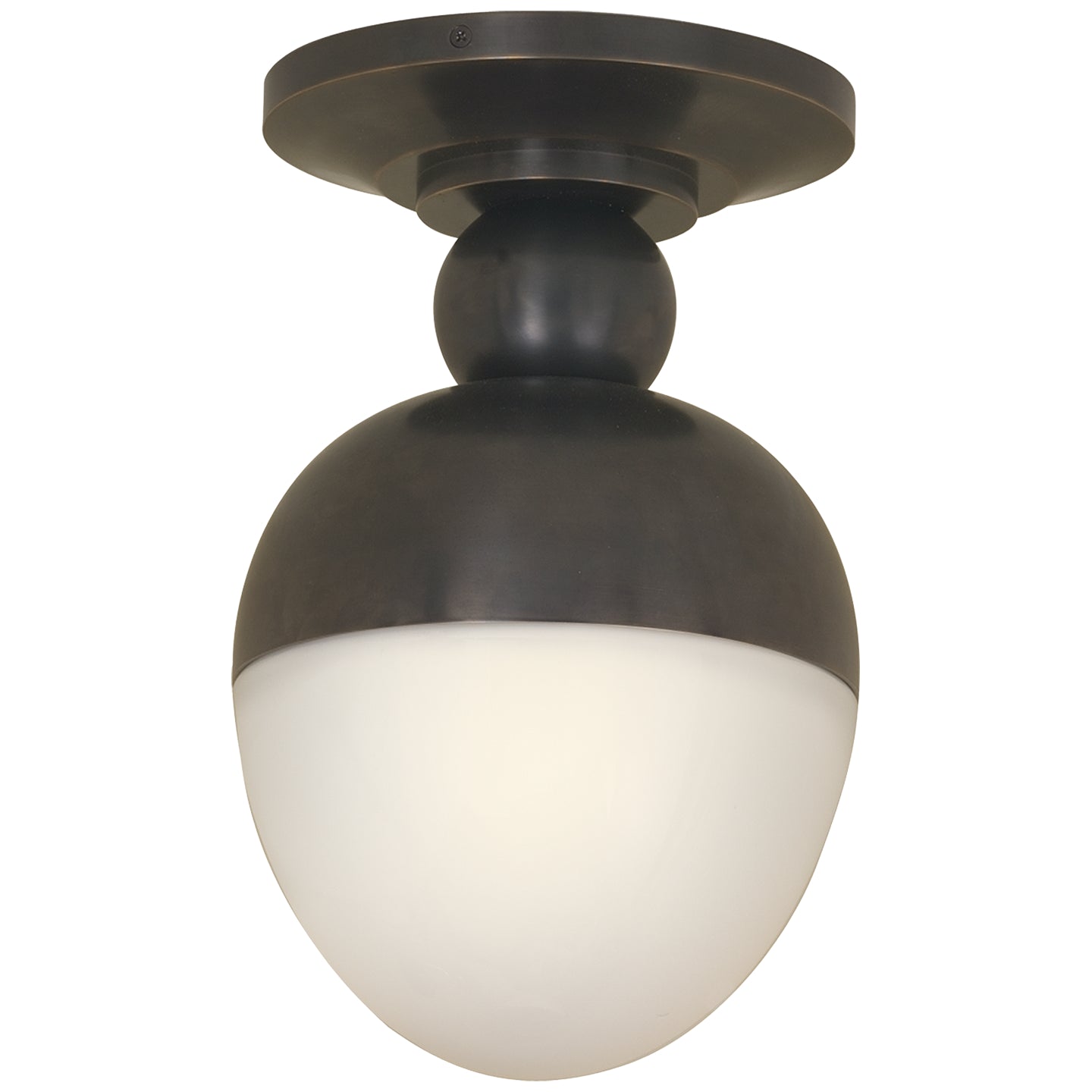 Visual Comfort Signature Canada - TOB 4006BZ-WG - One Light Flush Mount - Clark - Bronze