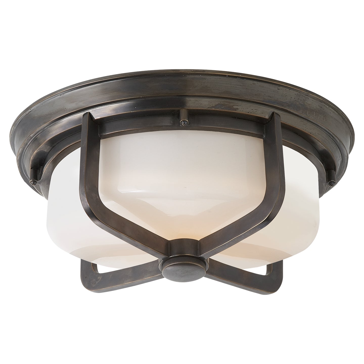 Visual Comfort Signature Canada - TOB 4013BZ-WG - Two Light Flush Mount - Milton - Bronze