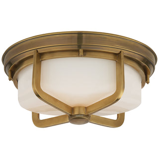 Visual Comfort Signature Canada - TOB 4013HAB-WG - Two Light Flush Mount - Milton - Hand-Rubbed Antique Brass