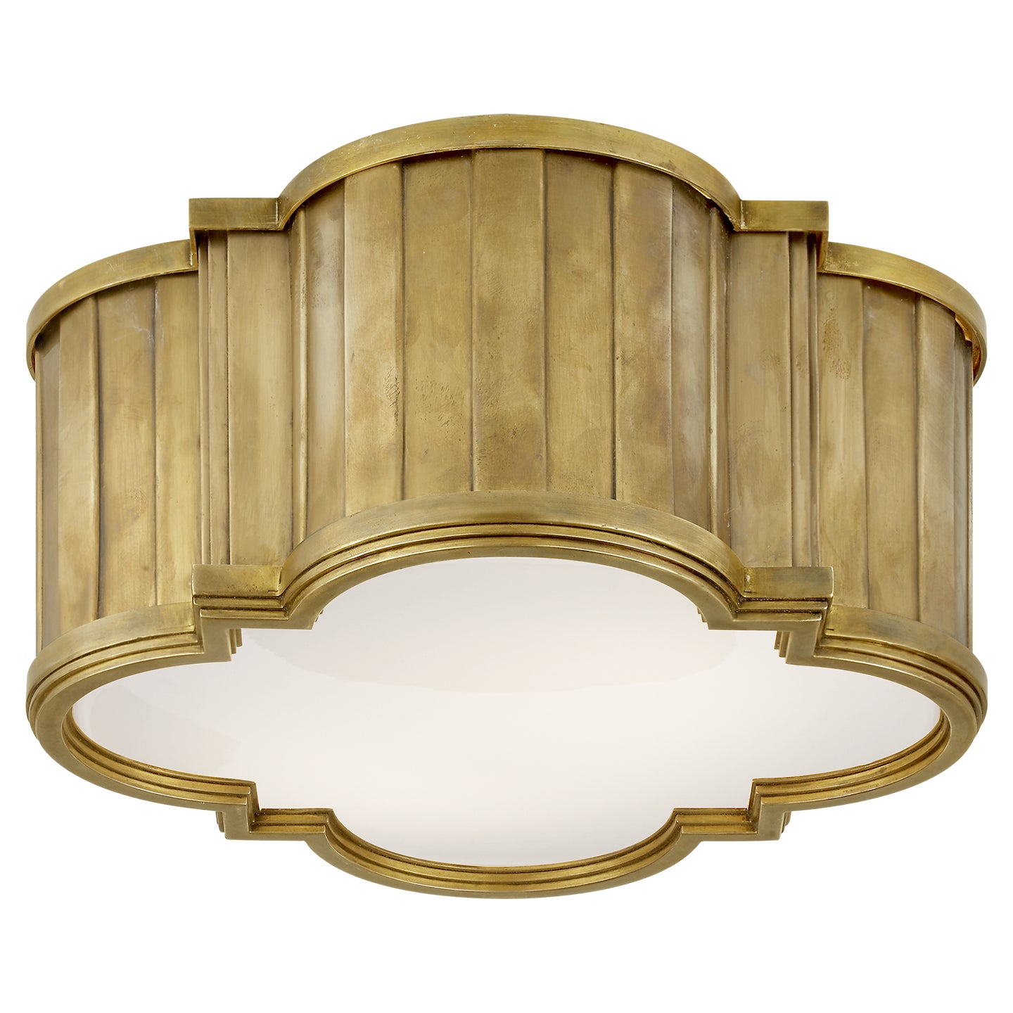 Visual Comfort Signature Canada - TOB 4130HAB-WG - Two Light Flush Mount - Tilden - Hand-Rubbed Antique Brass