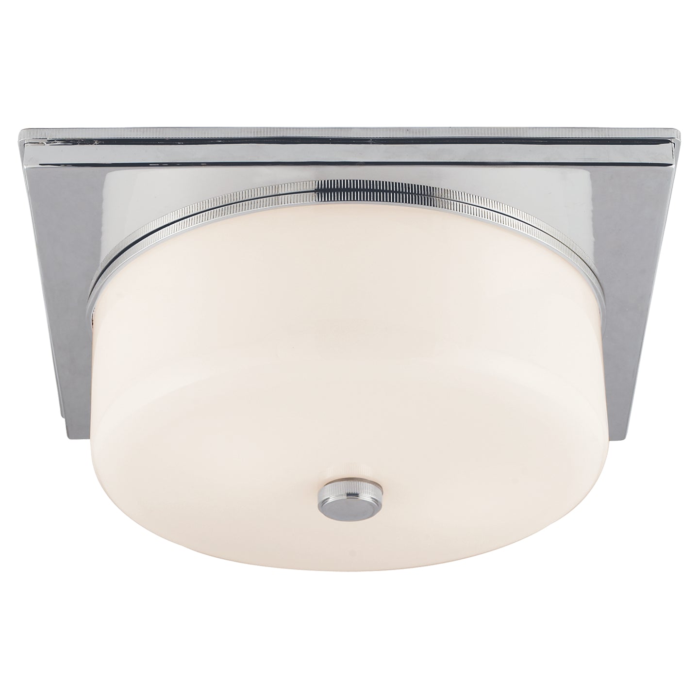 Visual Comfort Signature Canada - TOB 4216PN-WG - Two Light Flush Mount - Newhouse Block - Polished Nickel