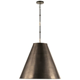 Visual Comfort Signature Canada - TOB 5014BZ/HAB-BZ - Two Light Pendant - Goodman - Bronze with Antique Brass