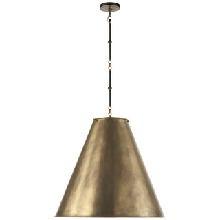 Visual Comfort Signature Canada - TOB 5014BZ/HAB-HAB - Two Light Pendant - Goodman - Bronze with Antique Brass