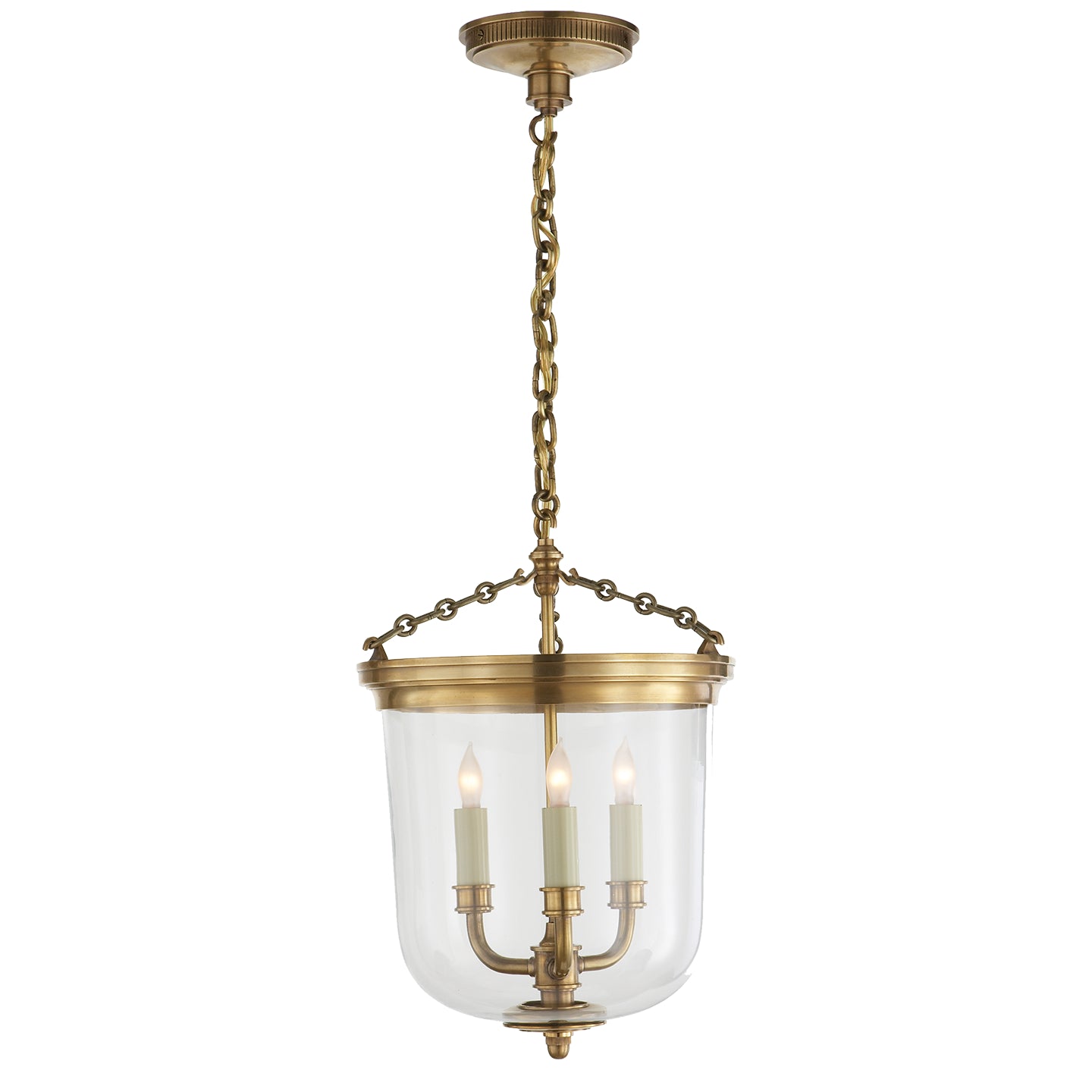 Visual Comfort Signature Canada - TOB 5030HAB - Three Light Lantern - Merchant - Hand-Rubbed Antique Brass