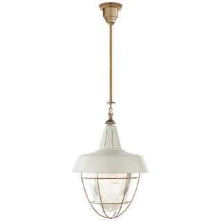 Visual Comfort Signature Canada - TOB 5042HAB-WHT - Two Light Pendant - Henry - Hand-Rubbed Antique Brass