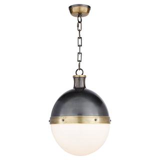 Visual Comfort Signature Canada - TOB 5063BZ/HAB-WG - Two Light Pendant - Hicks - Bronze with Antique Brass