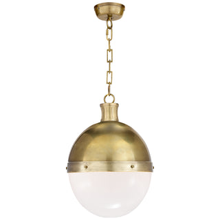 Visual Comfort Signature Canada - TOB 5063HAB-WG - Two Light Pendant - Hicks - Hand-Rubbed Antique Brass