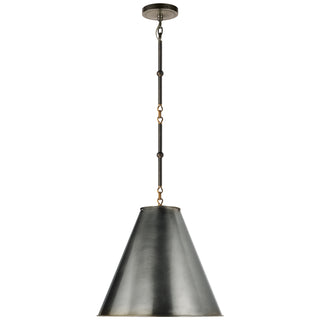 Visual Comfort Signature Canada - TOB 5090BZ/HAB-BZ - One Light Pendant - Goodman - Bronze with Antique Brass