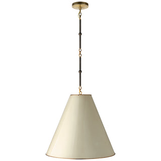 Visual Comfort Signature Canada - TOB 5091BZ/HAB-AW - One Light Pendant - Goodman - Bronze with Antique Brass