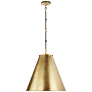 Visual Comfort Signature Canada - TOB 5091BZ/HAB-HAB - One Light Pendant - Goodman - Bronze with Antique Brass
