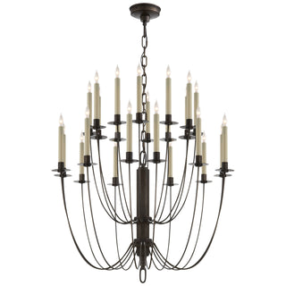 Visual Comfort Signature Canada - TOB 5205AI - 24 Light Chandelier - Erika - Aged Iron