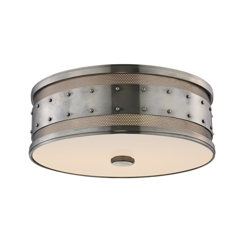Hudson Valley Canada - 2206-HN - Three Light Flush Mount - Gaines - Historic Nickel
