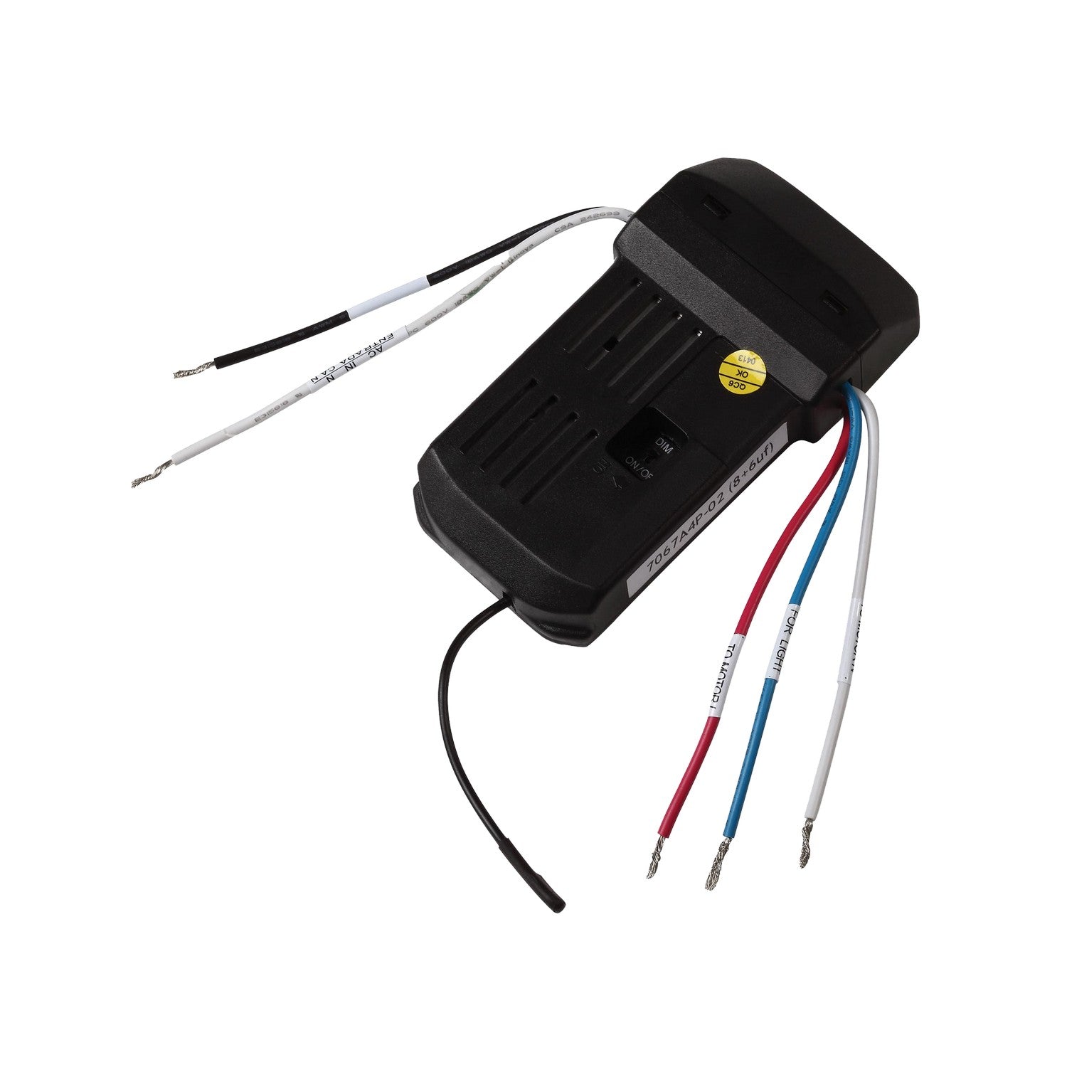 Visual Comfort Fan Canada - MCRC-RC1 - Canopy Mounted 4-Speed Universal Receiver - NEO Remote Control - Black