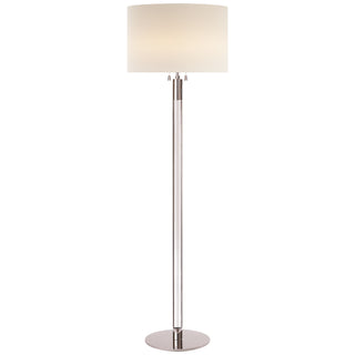 Visual Comfort Signature Canada - ARN 1005PN/CG-L - Two Light Floor Lamp - Riga - Polished Nickel with Clear Glass