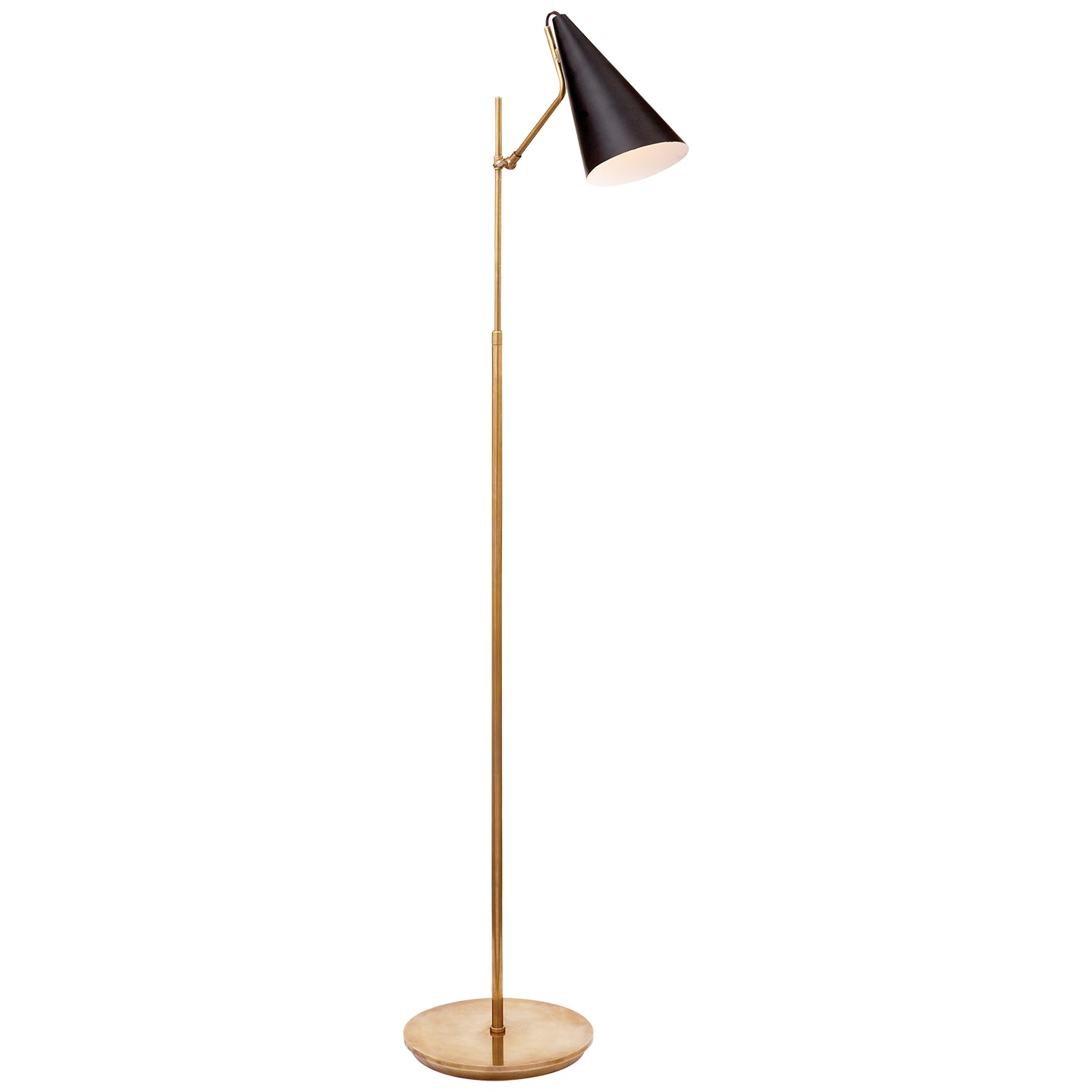 Visual Comfort Signature Canada - ARN 1010HAB-BLK - One Light Floor Lamp - Clemente - Brass with Black