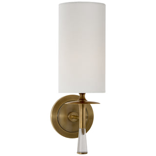 Visual Comfort Signature Canada - ARN 2018HAB/CG-L - One Light Wall Sconce - Drunmore - Hand-Rubbed Antique Brass with Crystal