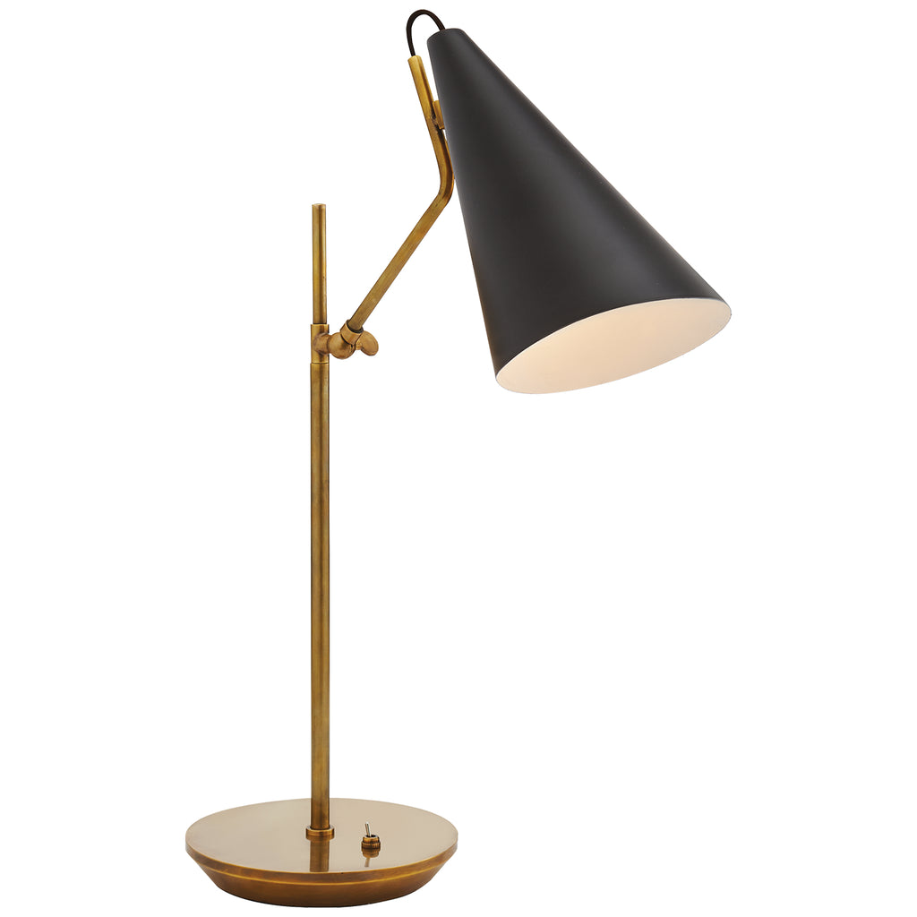 Visual Comfort Signature Canada - ARN 3010HAB-BLK - One Light Table Lamp - Clemente - Brass with Black