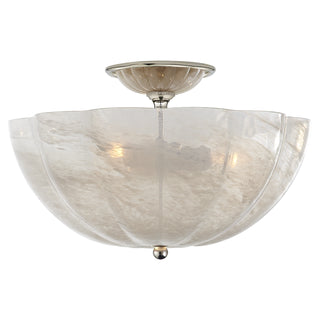 Visual Comfort Signature Canada - ARN 4000PN-WG - Three Light Semi Flush Mount - Rosehill - Polished Nickel