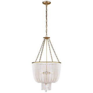 Visual Comfort Signature Canada - ARN 5102HAB-WG - Four Light Chandelier - Jacqueline - Hand-Rubbed Antique Brass