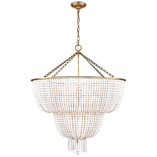 Visual Comfort Signature Canada - ARN 5104HAB-WG - 12 Light Chandelier - Jacqueline - Hand-Rubbed Antique Brass