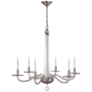 Visual Comfort Signature Canada - CHC 1140PN - Six Light Chandelier - Bernardo - Polished Nickel and Clear Glass