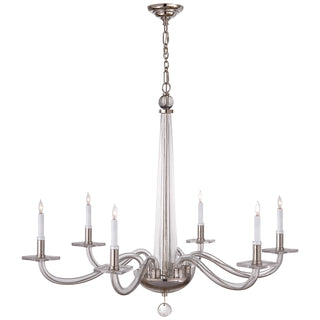 Visual Comfort Signature Canada - CHC 1141PN - Six Light Chandelier - Bernardo - Polished Nickel and Clear Glass