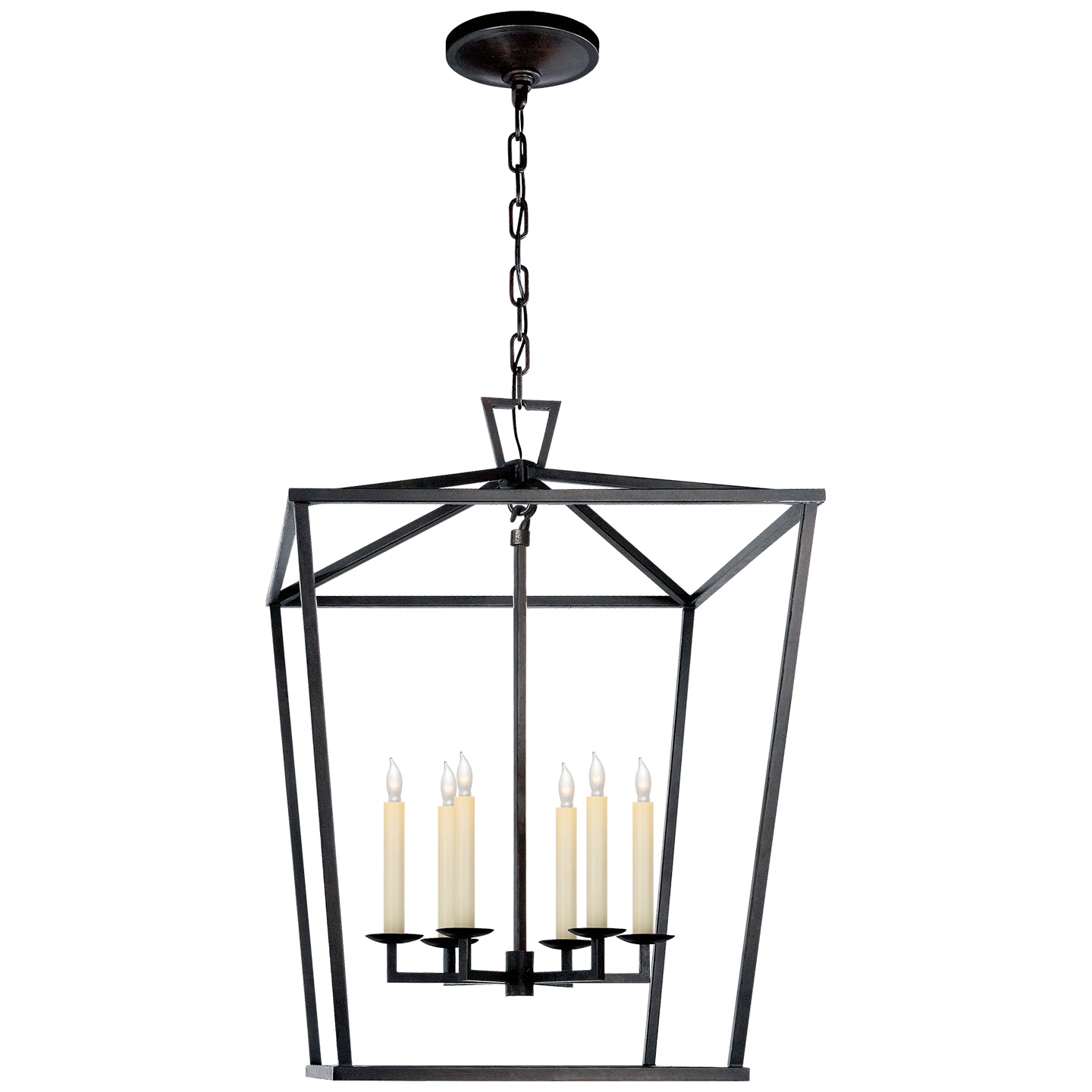 Visual Comfort Signature Canada - CHC 2176AI - Six Light Lantern - Darlana - Aged Iron