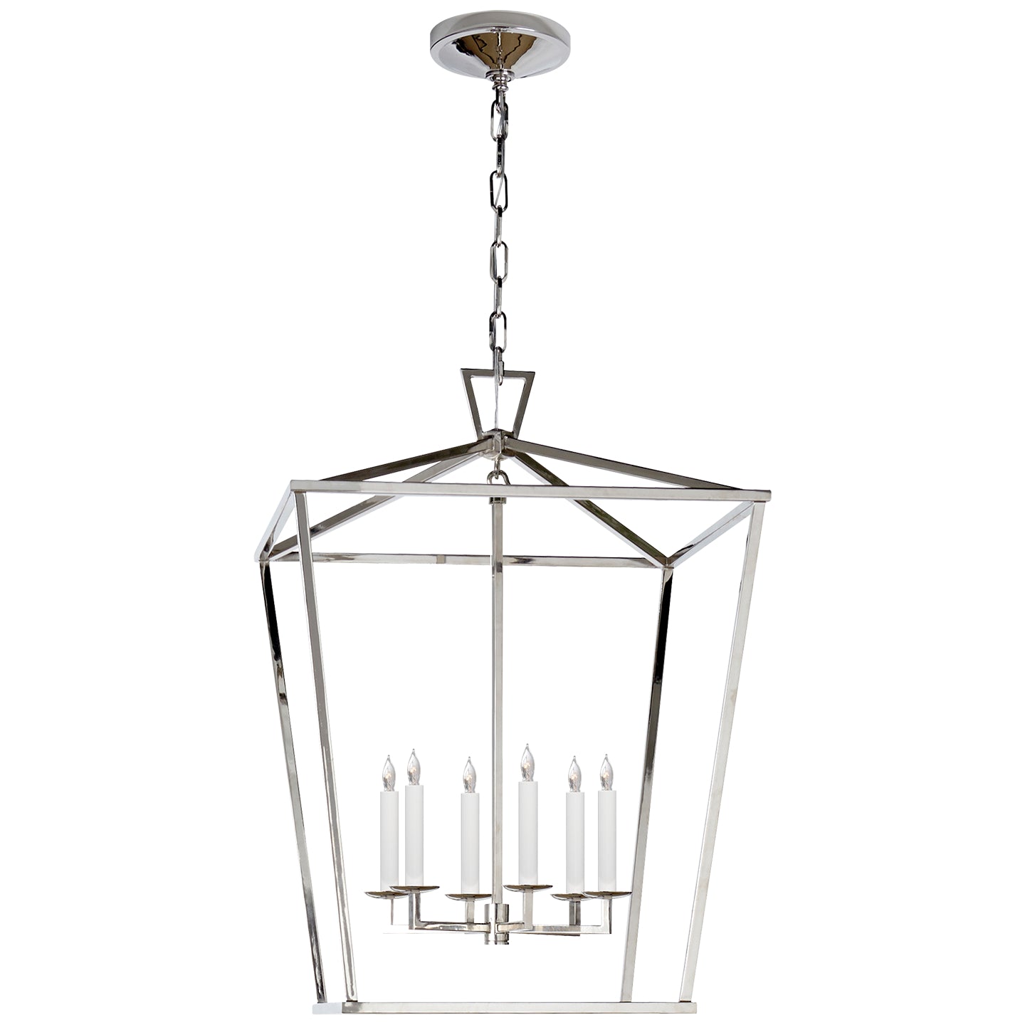 Visual Comfort Signature Canada - CHC 2176PN - Six Light Lantern - Darlana - Polished Nickel