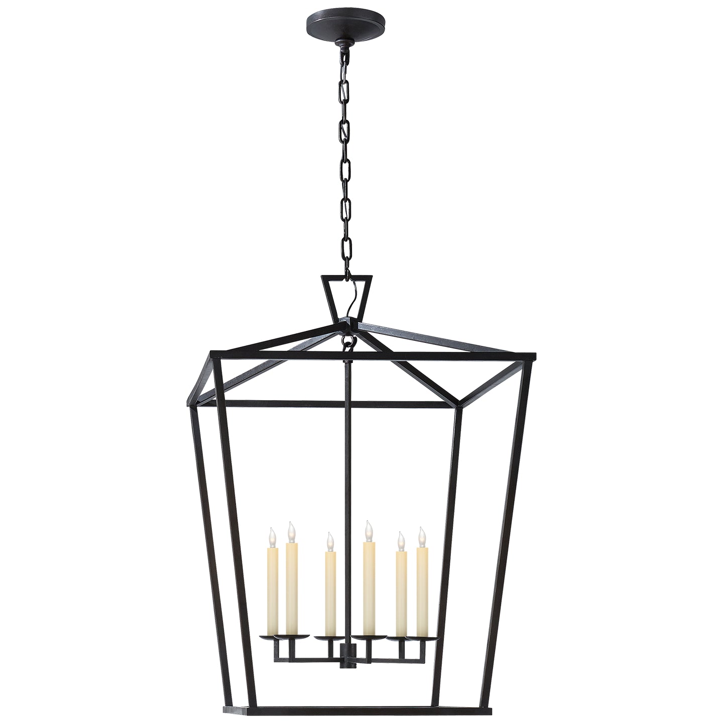Visual Comfort Signature Canada - CHC 2177AI - Six Light Lantern - Darlana - Aged Iron