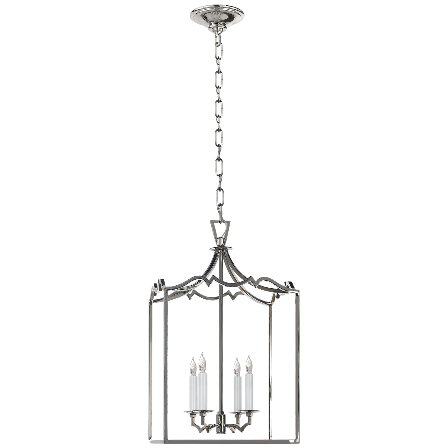Visual Comfort Signature Canada - CHC 2180PN - Four Light Lantern - Darlana Fancy - Polished Nickel