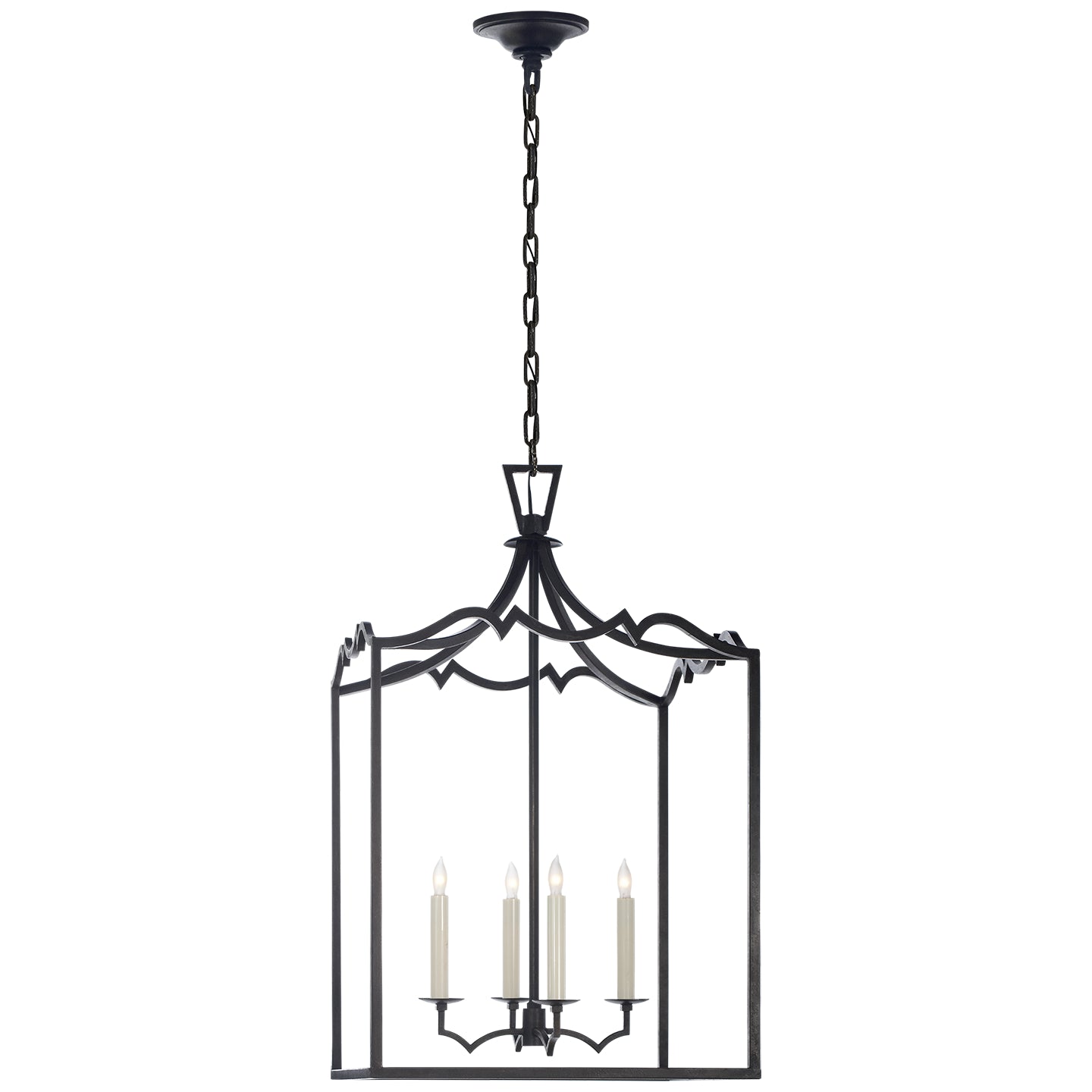 Visual Comfort Signature Canada - CHC 2181AI - Four Light Lantern - Darlana Fancy - Aged Iron