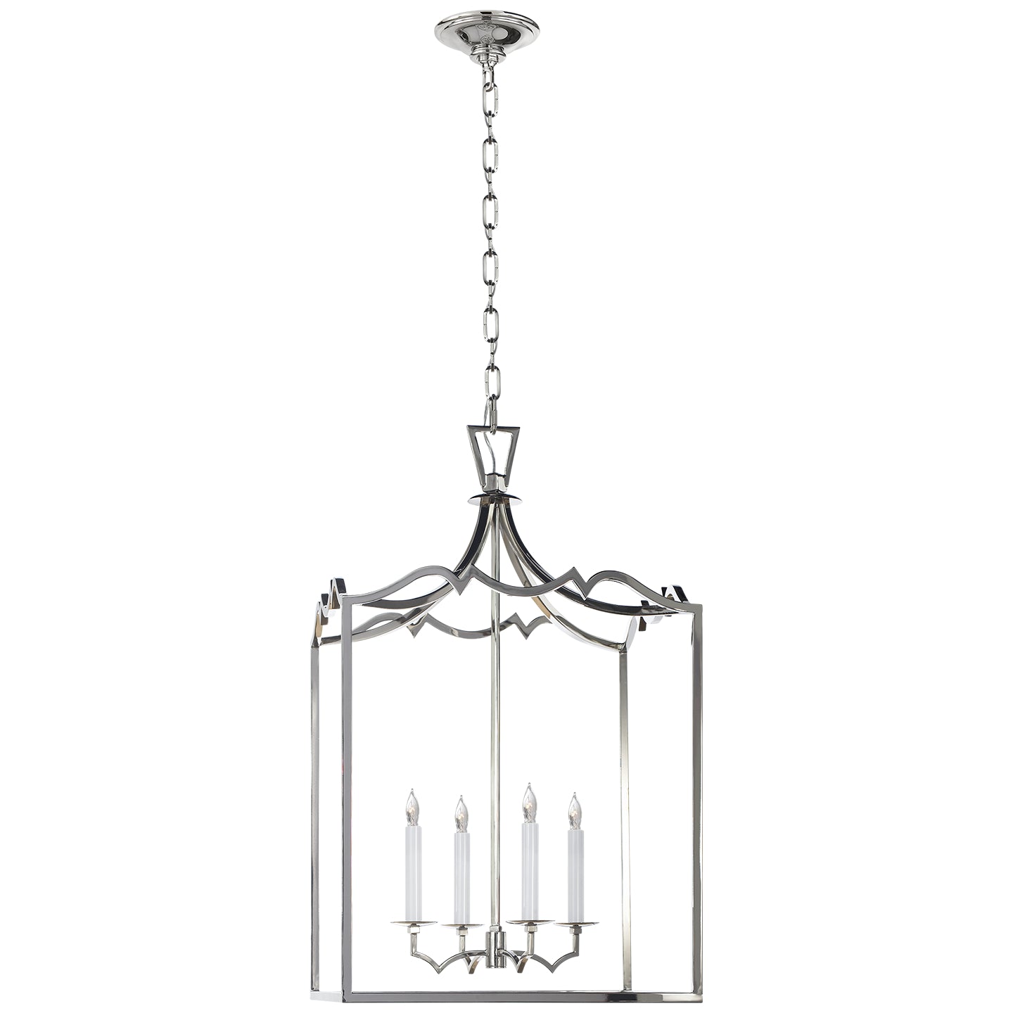 Visual Comfort Signature Canada - CHC 2181PN - Four Light Lantern - Darlana Fancy - Polished Nickel