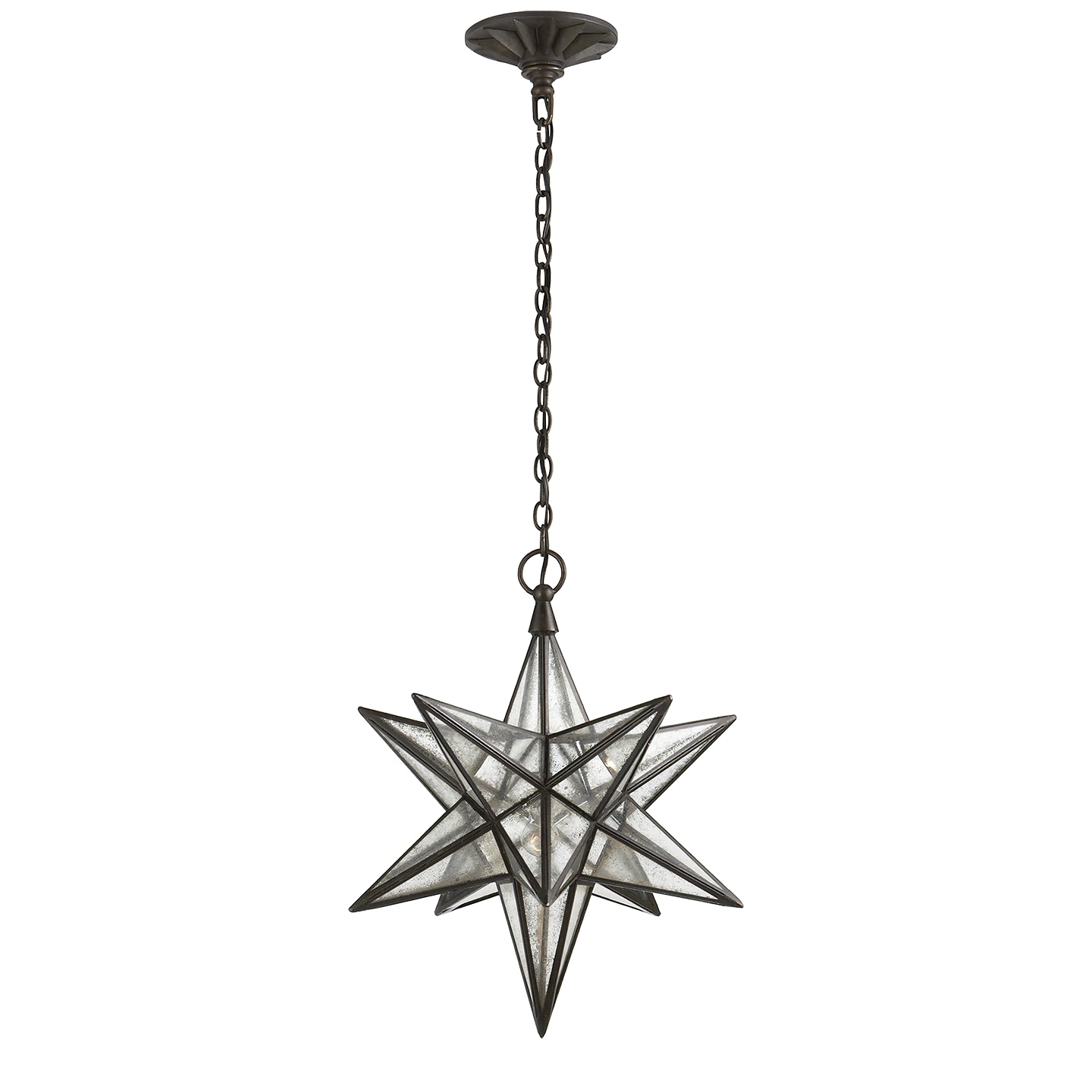 Visual Comfort Signature Canada - CHC 5211AI-AM - One Light Lantern - Moravian Star - Aged Iron