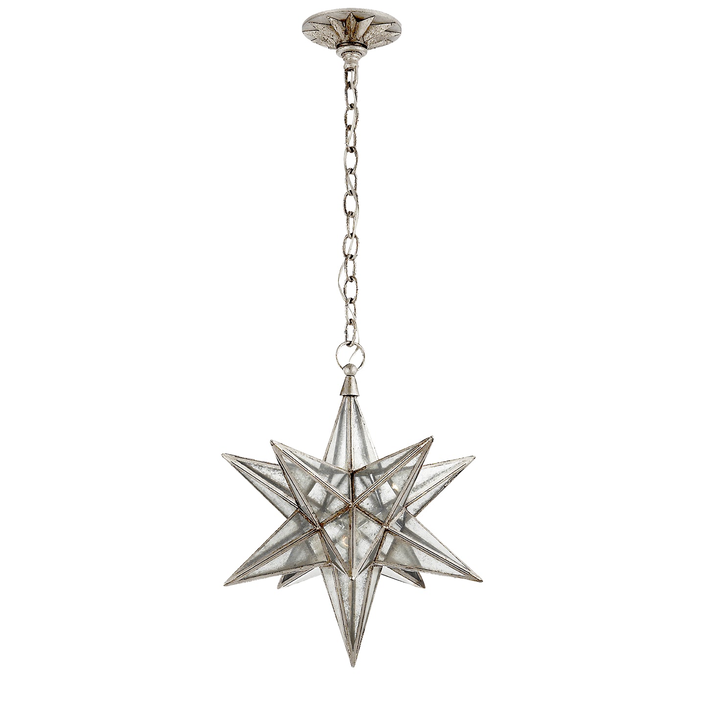 Visual Comfort Signature Canada - CHC 5211BSL-AM - One Light Lantern - Moravian Star - Burnished Silver Leaf