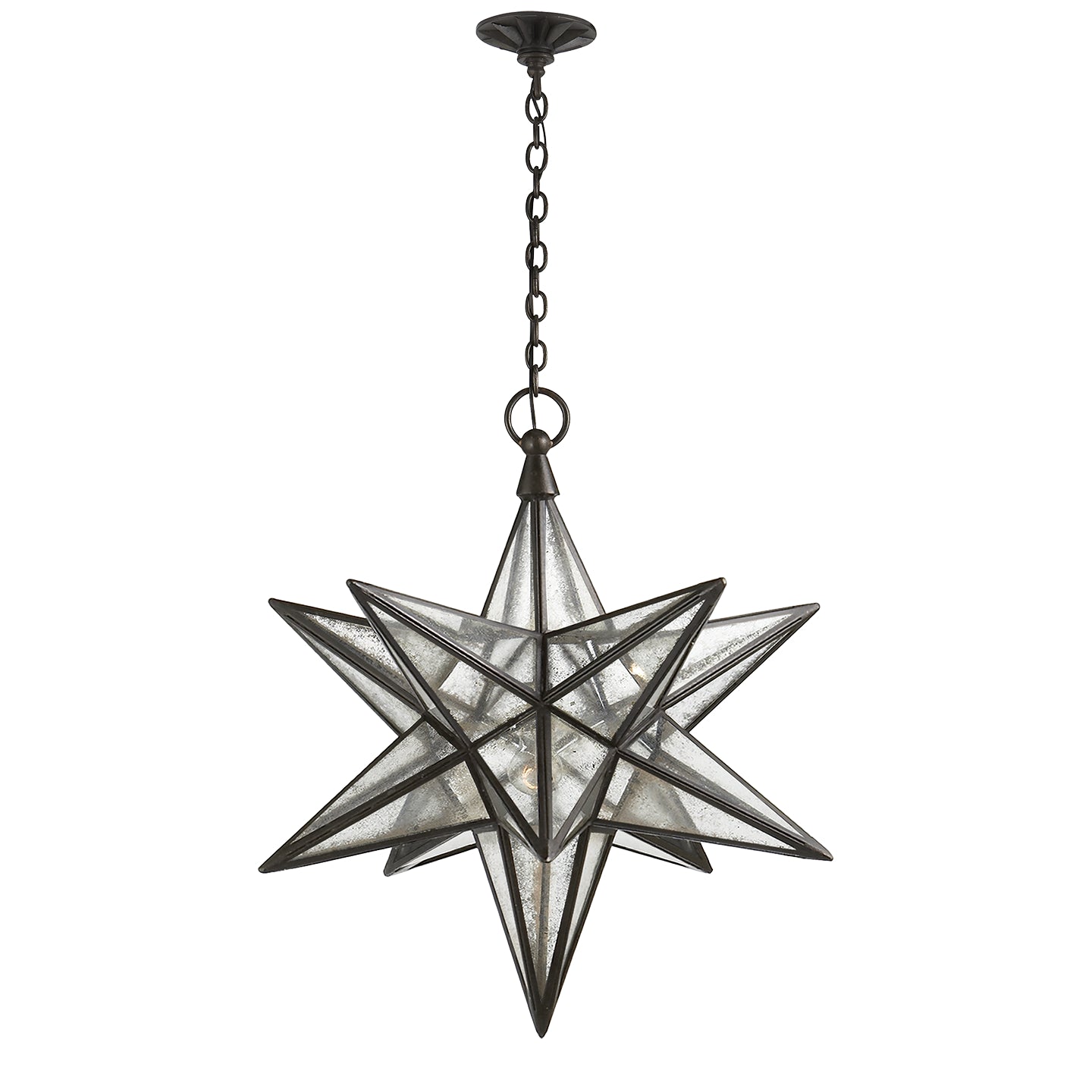 Visual Comfort Signature Canada - CHC 5212AI-AM - One Light Lantern - Moravian Star - Aged Iron