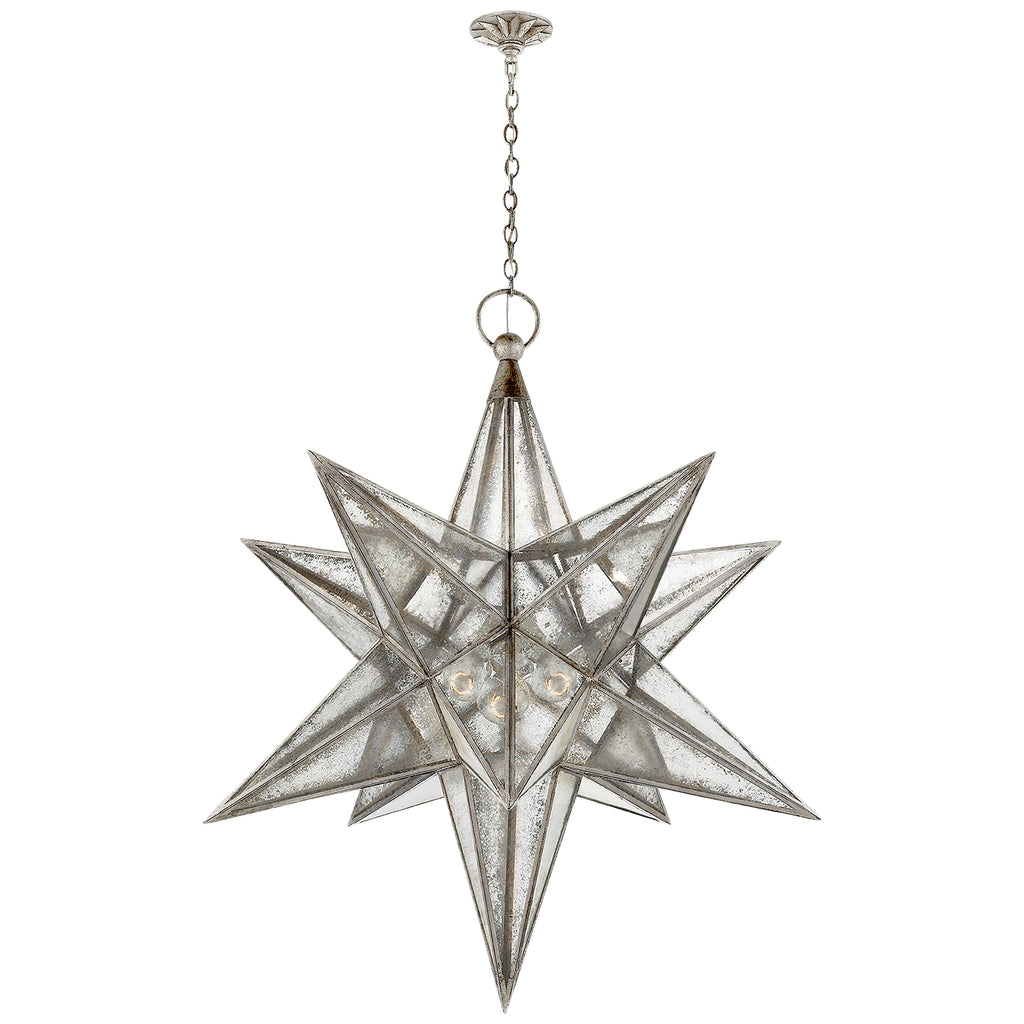 Visual Comfort Signature Canada - CHC 5213BSL-AM - Three Light Lantern - Moravian Star - Burnished Silver Leaf