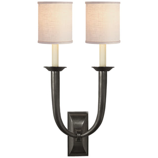 Visual Comfort Signature Canada - S 2021BZ-L - Two Light Wall Sconce - French Deco Horn - Bronze