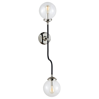 Visual Comfort Signature Canada - S 2022PN-CG - Two Light Wall Sconce - Bistro - Polished Nickel