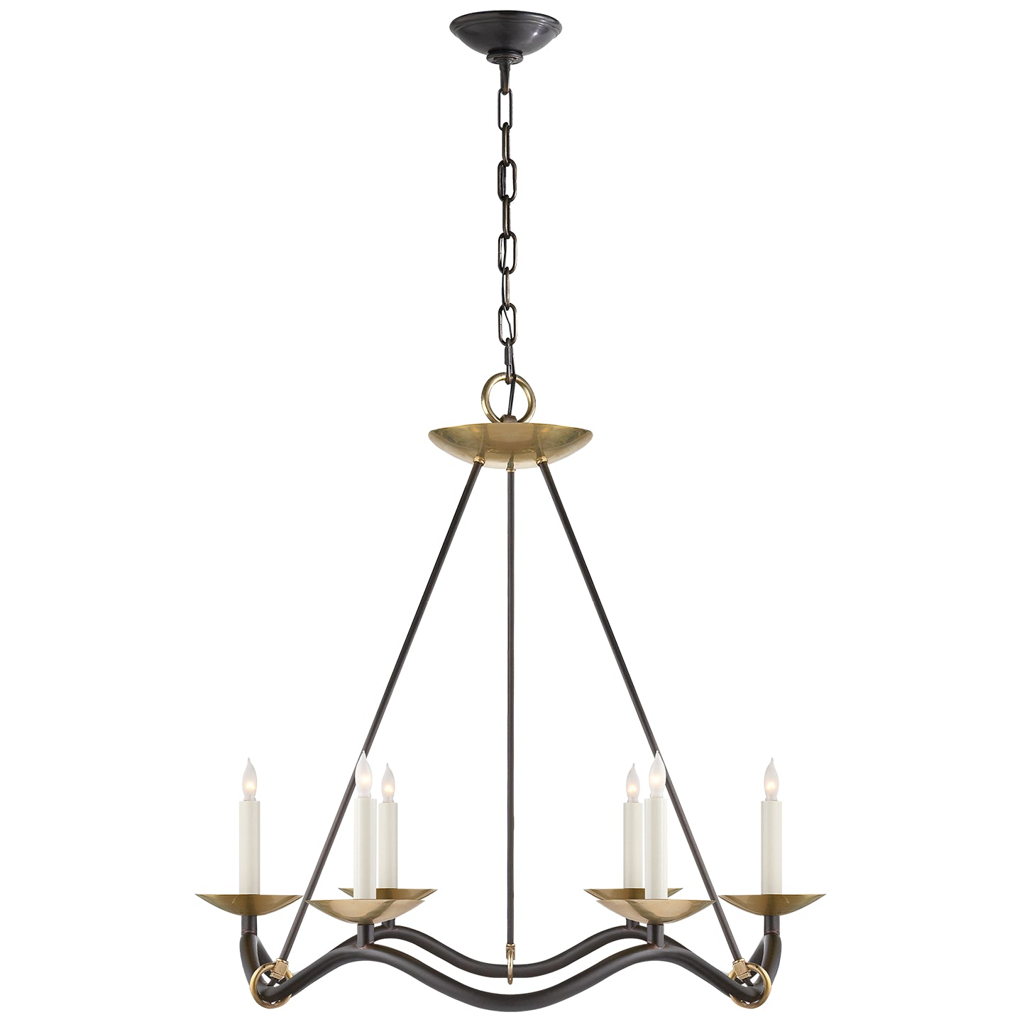 Visual Comfort Signature Canada - S 5040AI - Six Light Chandelier - Choros - Aged Iron