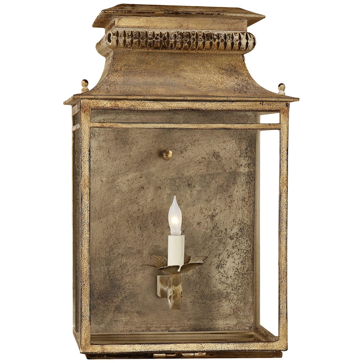 Visual Comfort Signature Canada - SK 2301GI - One Light Wall Sconce - Flea Market Lantern - Gilded Iron